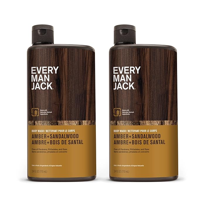 Every Man Jack Amber+Sandalwood Hydrating Mens Body Wash - Image 10