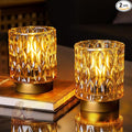 Battery Operated Table Lamps Timer, Mini Crystal Lamp by MJPREMIER