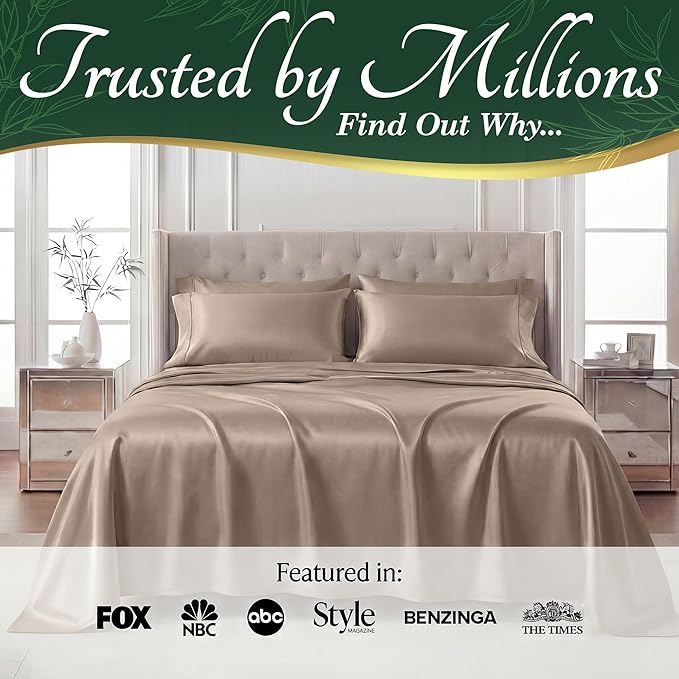 DECOLURE 100% Viscose Derived from Bamboo Sheets King Size - Image 5