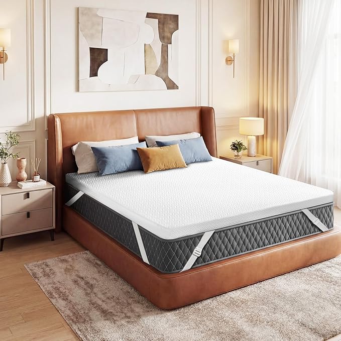 Czpalo California King 4 Inch Gel Memory Foam Mattress Topper - Image 8