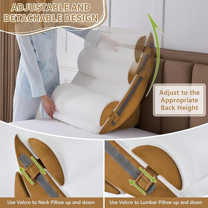 Yojoker 9PCS Orthopedic Bed Wedge Pillow Set - Image 5