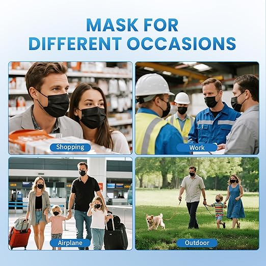 Borje Disposable Face Mask, 3 Ply Protection Face Masks - Image 7