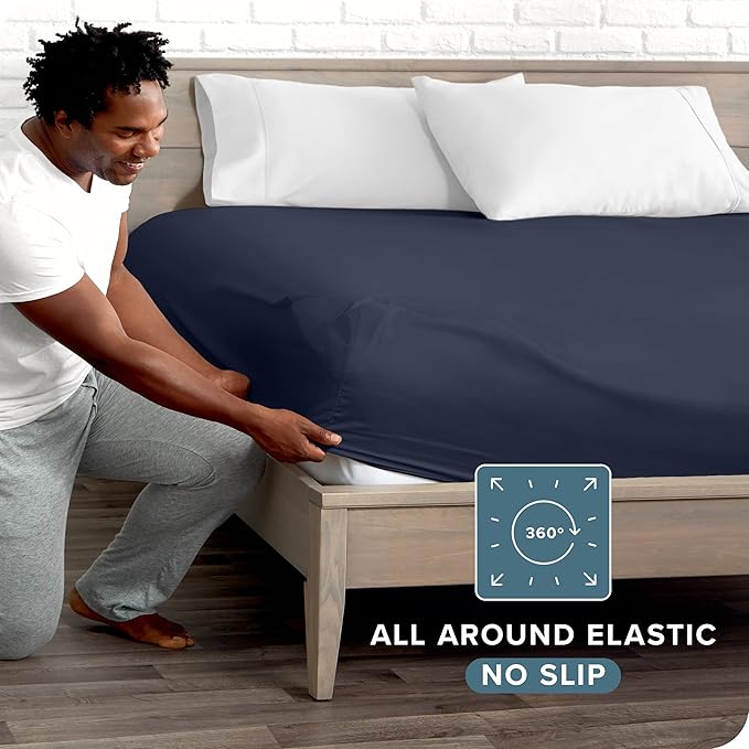 Bare Home Fitted Bottom Sheet Twin XL Size - Image 3