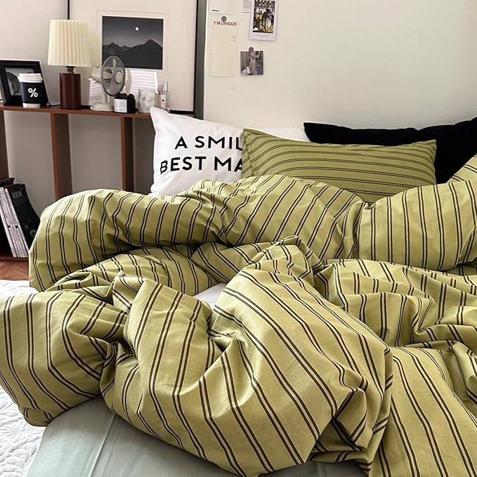mixinni Vintage Stripes Duvet Cover Set Full - Image 5
