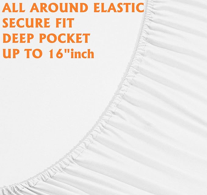 Elegant Comfort Luxury Soft Bed Sheets 1500 Premium Hotel Quality Microfiber - Image 4