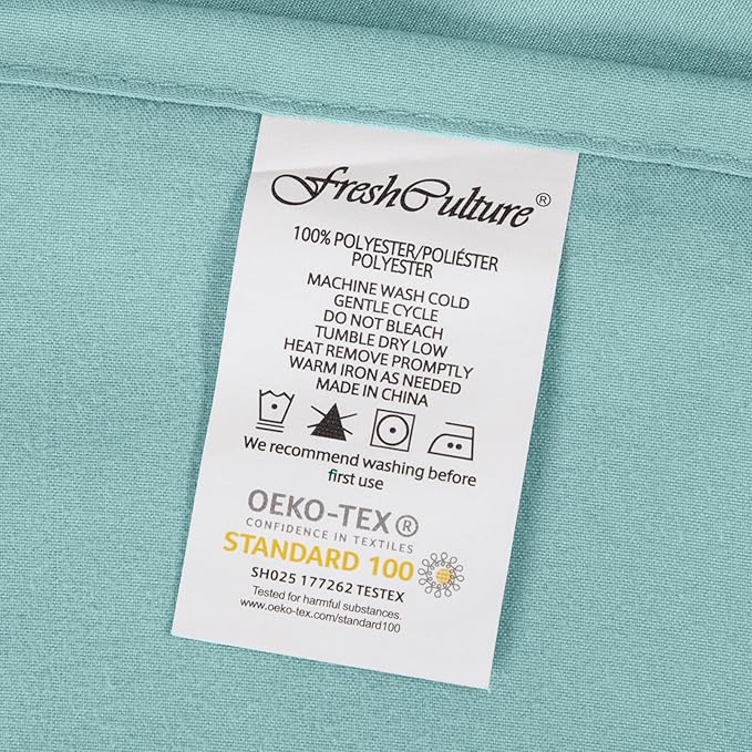 FreshCulture Queen Flat Sheets Only 2 Pack - Image 7
