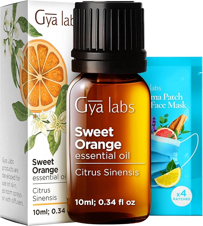 100% Pure Orange Essential Oil by GyaLabs