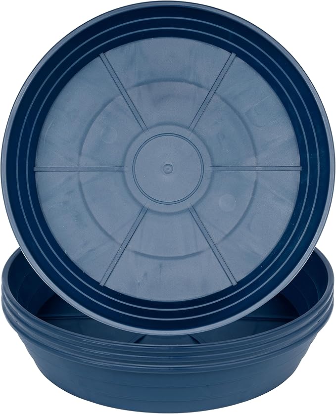 LWALRS Plant Saucer 14 Inch 4 Pack 6 8 10 12 14 16 18 20 25, Plastic Plant Trays by LWALRS