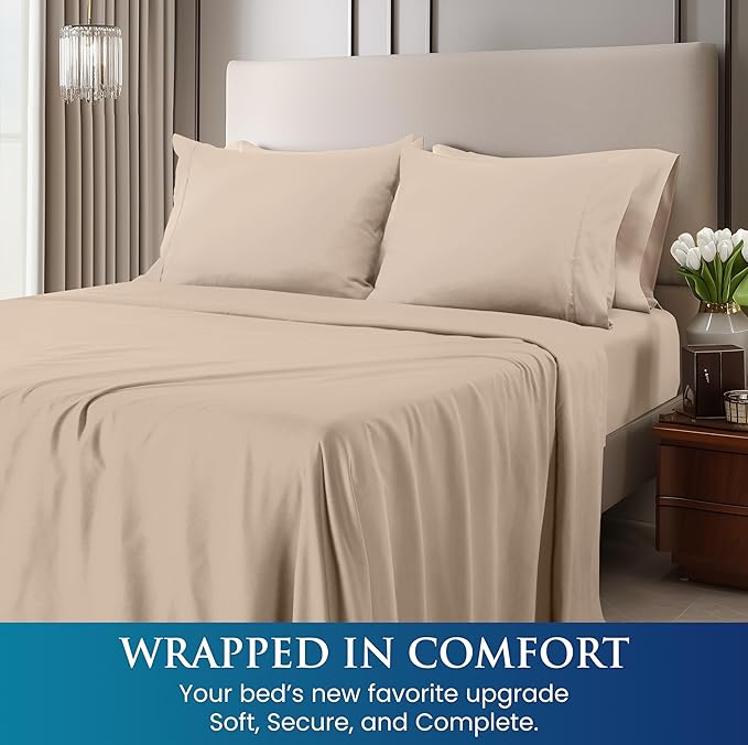 Utopia Bedding King Size 4 Piece Sheet Set - Image 4
