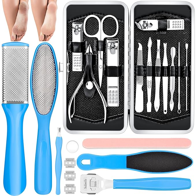 Pedicure Kits - Callus Remover for Feet, 23 in 1 Professional Manicure Set by Unknown