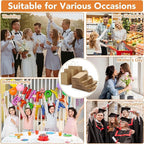 woric 120 PCS Brown Paper Bags with Handles, Large Gift Bags 4 Assorted Sizes Bulk Paper Bags for Small Business Retails Shopping