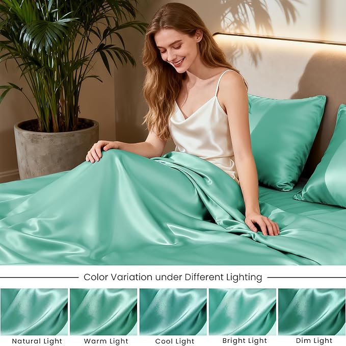 Love's cabin Satin Queen Sheets Set - Image 7