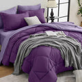 HEVUMYI Purple & Light Purple Full Comforter Set by HEVUMYI
