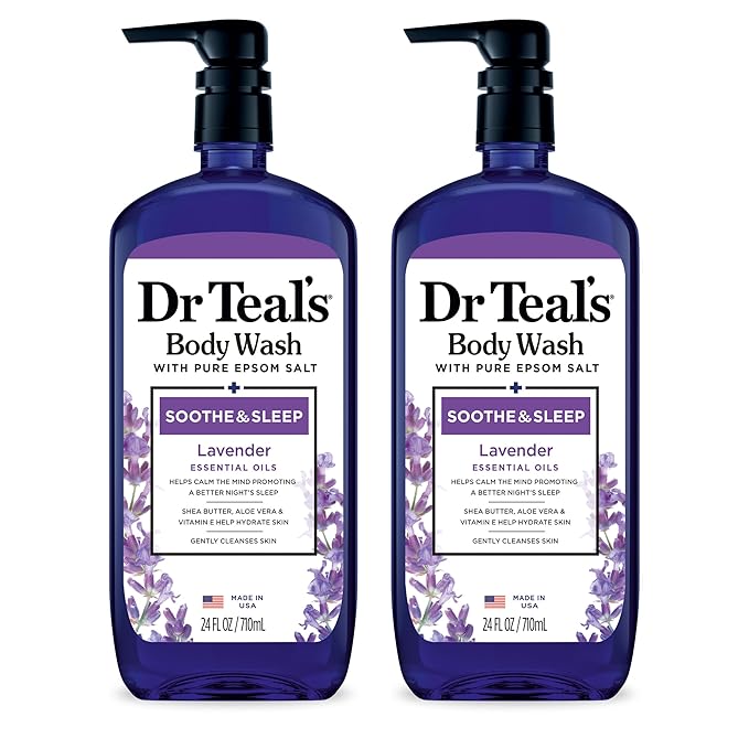 Dr Teal's Body Wash with Pure Epsom Salt, Soothe & Sleep with Lavender by DrTeals
