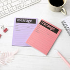 Geyee 9 Pieces Telephone Message Sticky Notes Pads 4 x 5 Inch Assorted Neon Colors Sticky Notes Urgent Self Stick Notepads for Work Call, Office Supplies, 50 Sheets/Pack(Soft Colors)