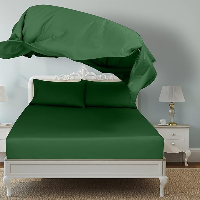 Royale Linens 2 Pack Bulk Flat Sheet Set - Image 2