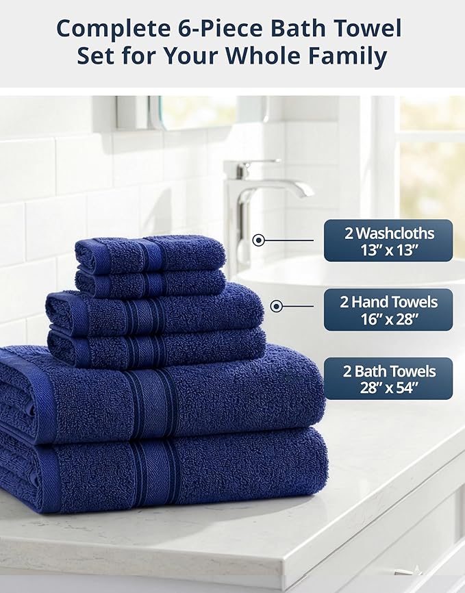 LANE LINEN Luxury Bath Towels Set - Image 4