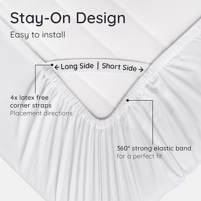 Bambaw King White Fitted Sheet Only, 100% Viscose Derived from Bamboo Sheet - Image 5