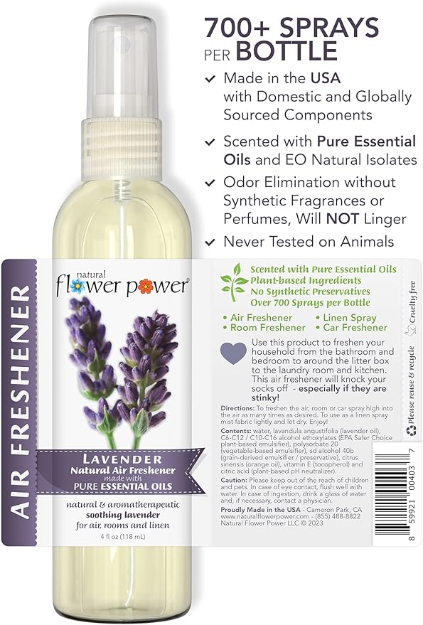 Natural Flower Power Air Freshener Spray - Image 3