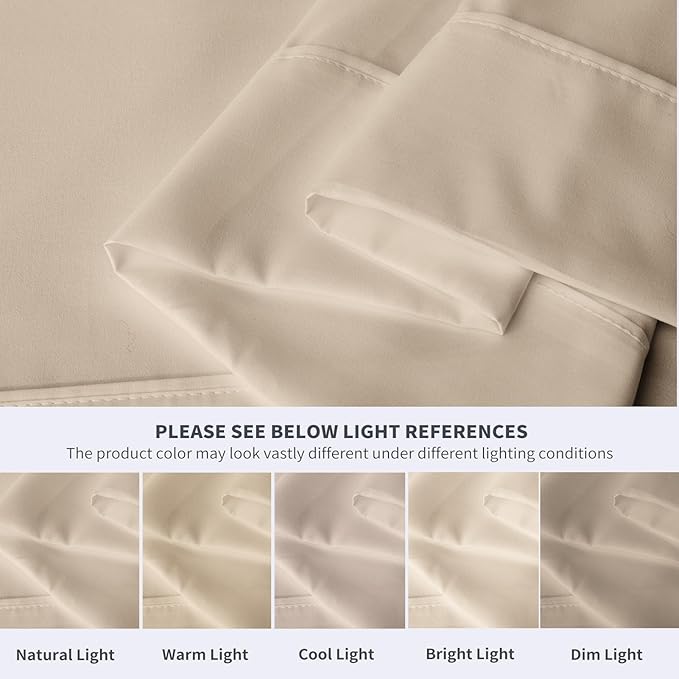 Maple&Stone Queen Flat Sheet 6 Pack, Premium Soft & Breathable, Brushed - Image 4
