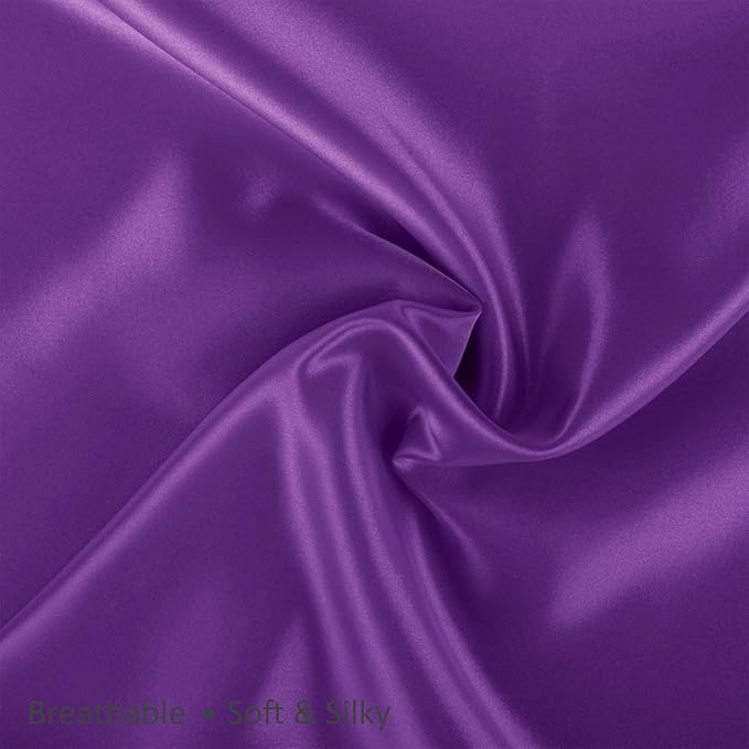 BLISSFORD Purple Satin Pillowcase - Image 8
