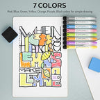 Nicpro Dry Erase Lap Board 9 x 12 inches 2 Pack Double Sided Blank Small Lapboard with 8 Pens, 2 Eraser, Learning Mini Whiteboard Portable Drawing Board for Student and Classroom Use