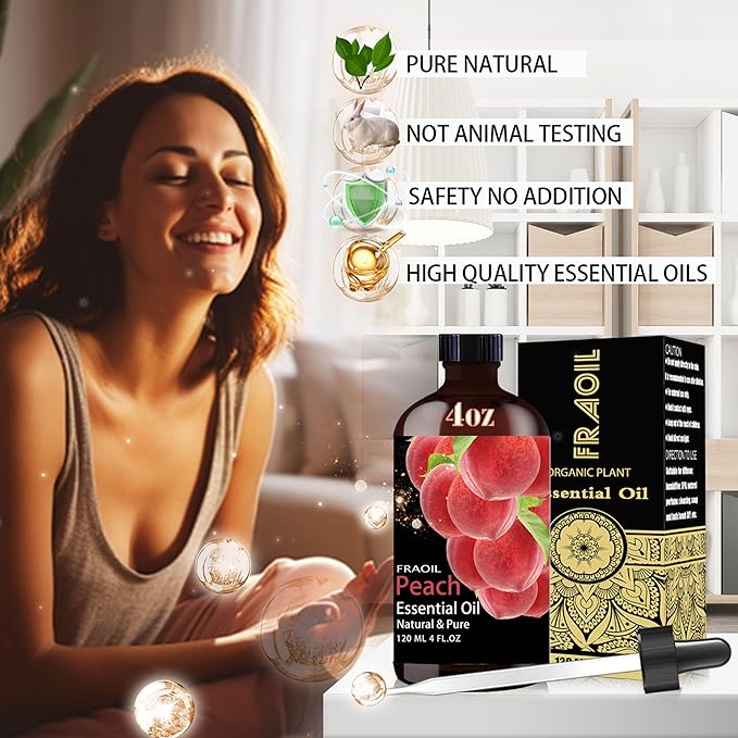 Peach Essential Oil, Peach Oil 4 Fl Oz 120ML - Image 2