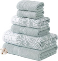 Modern Threads Monroe 6-Piece 100% Cotton Towel Set – Reversible Yarn Dyed by ModernThreads