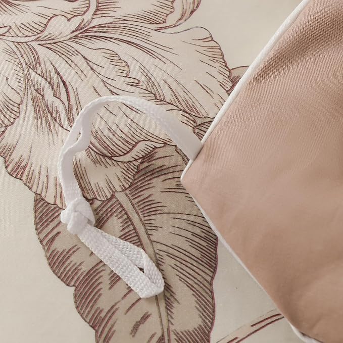 Duvet Cover Set King Size Floral Pattern 600 Thread Count Ultra Soft 100% Long - Image 7