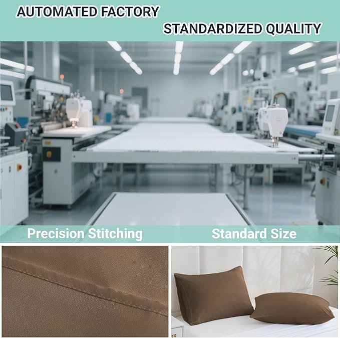 ZPECC Pillow Cases Queen Size Set of 4, 20x30 Envelope Closure Pillowcases - Image 4