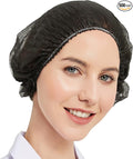 ProtectX 100-Pack Black Disposable Hair Nets, Elastic Head Cover, Bouffant Caps by ProtectX