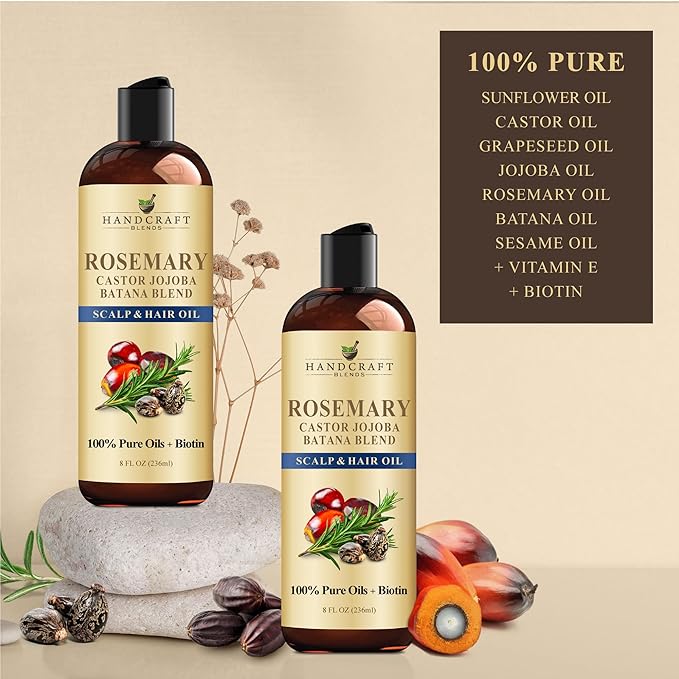 Handcraft Blends Rosemary Oil for Hair 8 Fl Oz | Nourishing Hair Oil | 100% - Image 7