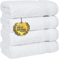 Cotton Paradise Hand Towels for Bathroom, 100% Cotton Turkish 4 Piece Hand by UNITEDHOMETEXTILE
