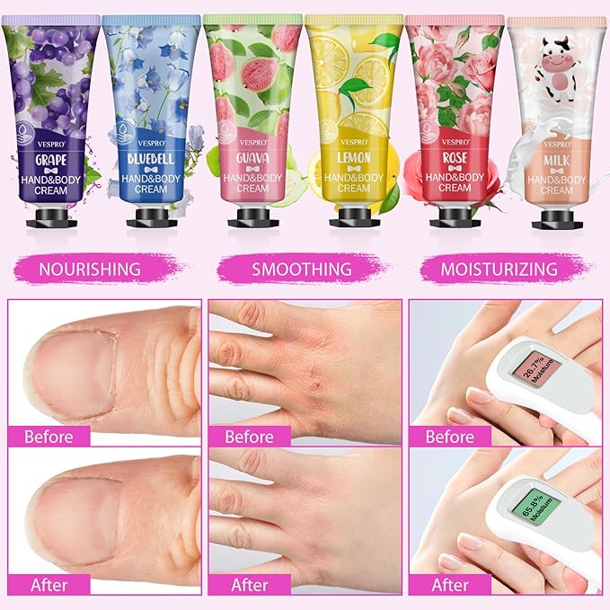 VESPRO 70 Pack Hand Cream Set, Mothers Day Gifts, Bulk Hand Lotion Travel Size - Image 6
