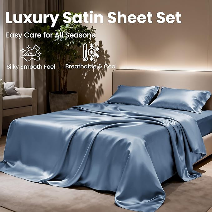 Love's cabin Satin Queen Sheets Set - Image 8