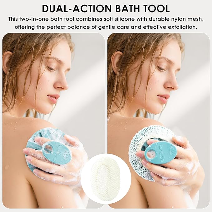 INNERNEED Food-Grade Soft Silicone Body Scrubber Shower Brush Handheld - Image 4