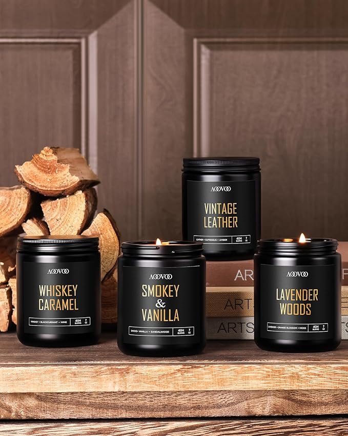 AOOVOO Scented Candles for Men - Image 5