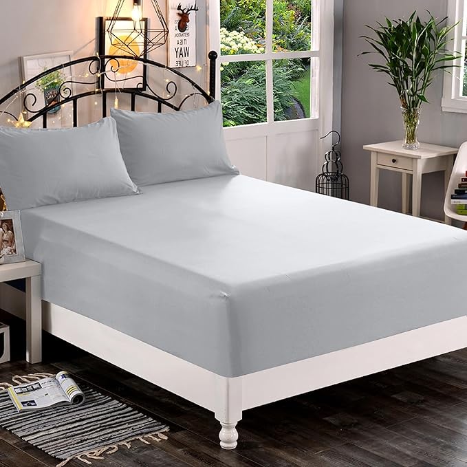 Elegant Comfort 1500 Premium Quality Fitted Sheet Ultra Soft 18-24 Inch Extra - Image 2