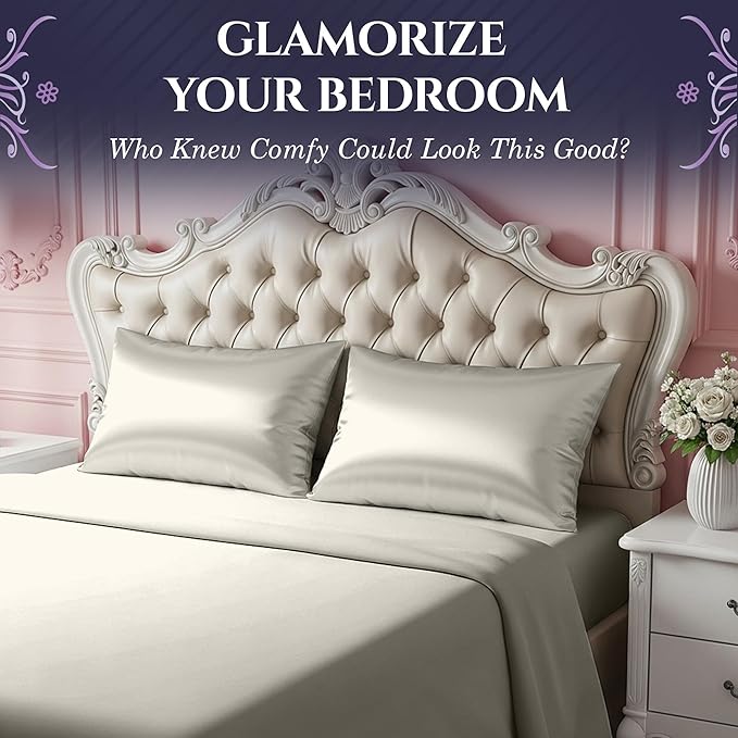 DECOLURE 100% Pure Mulberry Silk Pillow Case Queen Size – Highest Grade 30 - Image 6