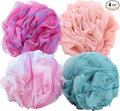 BTYMS 4 Pieces Shower Loofahs Exfoliating Sponge Body Scrubber 75g/pc Bath by BTYMS