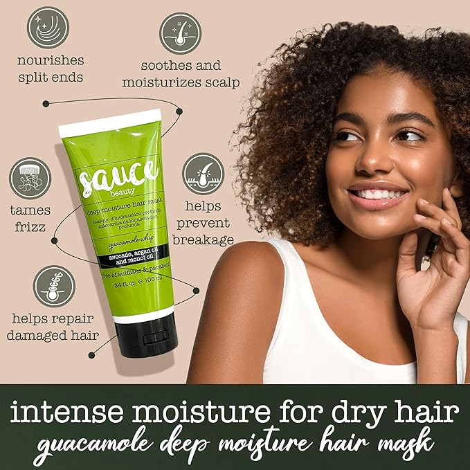 SAUCE BEAUTY Deep Conditioning Hair Mask Guacamole Whip Hair Mask - Image 2