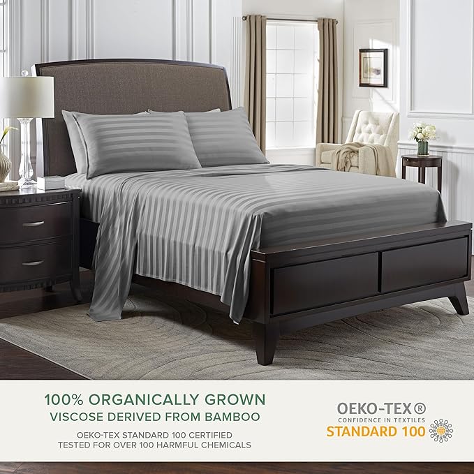 King Pillowcases by Pure Bamboo, Genuine 100% Organic Viscose Derived from - Image 3