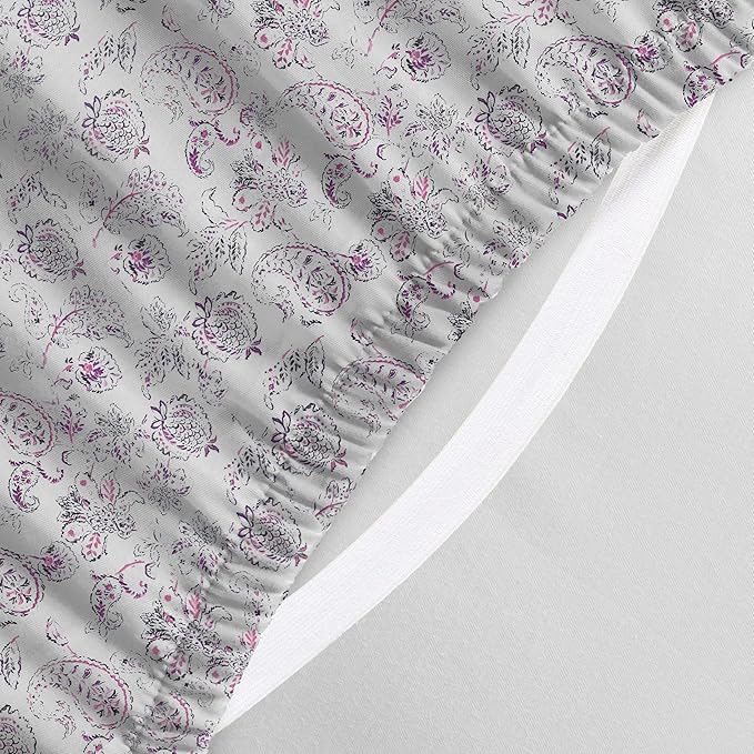 Elegant Comfort Luxury Soft Bed Sheets Paisley Pattern - Image 4
