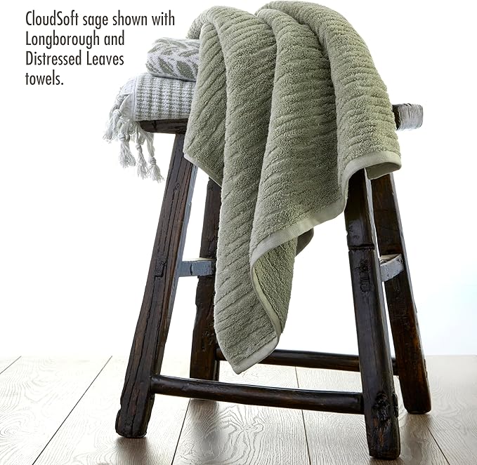 SKL Home CloudSoft Cotton Luxury 4 Pc Bath Towel Set - Image 4