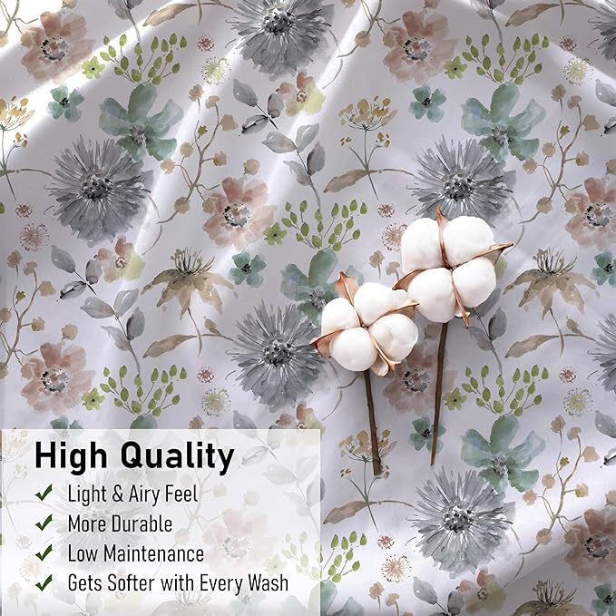 RUVANTI 100% Cotton Sheets – California King Percale Bedding, Cooling & - Image 8