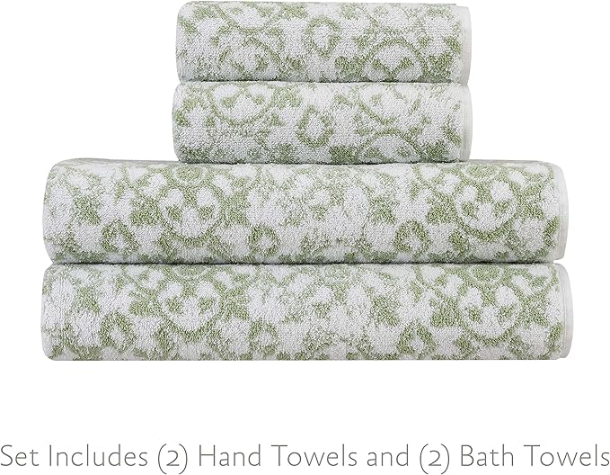 Jessica Simpson – Bath Towel 4 Piece Set, Premium Bathroom Décor, Includes 2 - Image 2