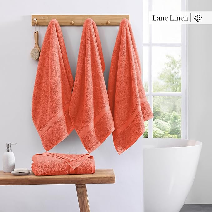 LANE LINEN 100% Cotton Zero Twist, Bath Towels - Image 2