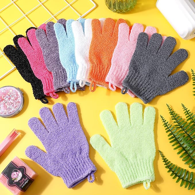 FoldTier 200 Pcs Exfoliating Gloves Bulk - Image 4