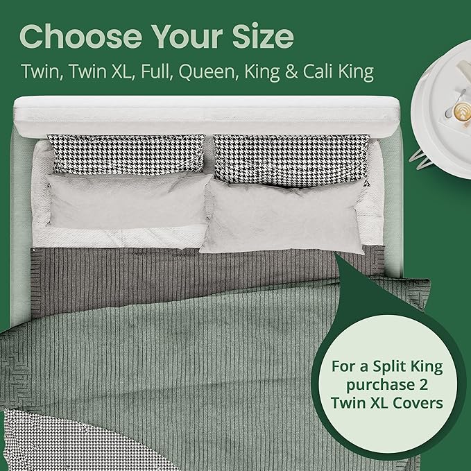SafeRest Sleepure Waterproof Mattress Protector Full Size - Image 9