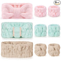 DiyJibb 9 Pcs Spa Headband for Washing Face, Skincare Headband and Wristband Set by DiyJibb